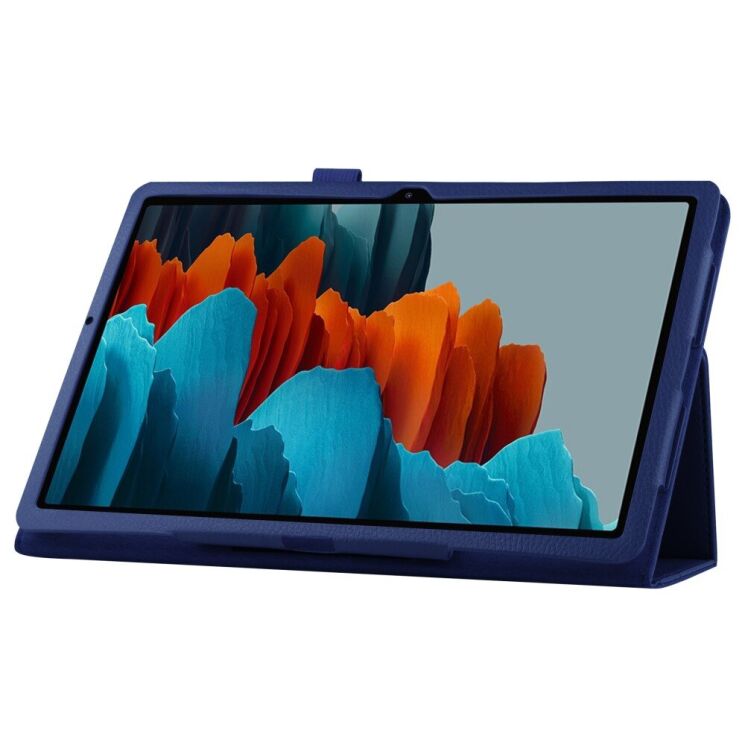 Чохол Deexe Folder Style для Samsung Galaxy Tab S7 (T870/875) / S8 (X700/706) - Dark Blue: фото 7 з 7