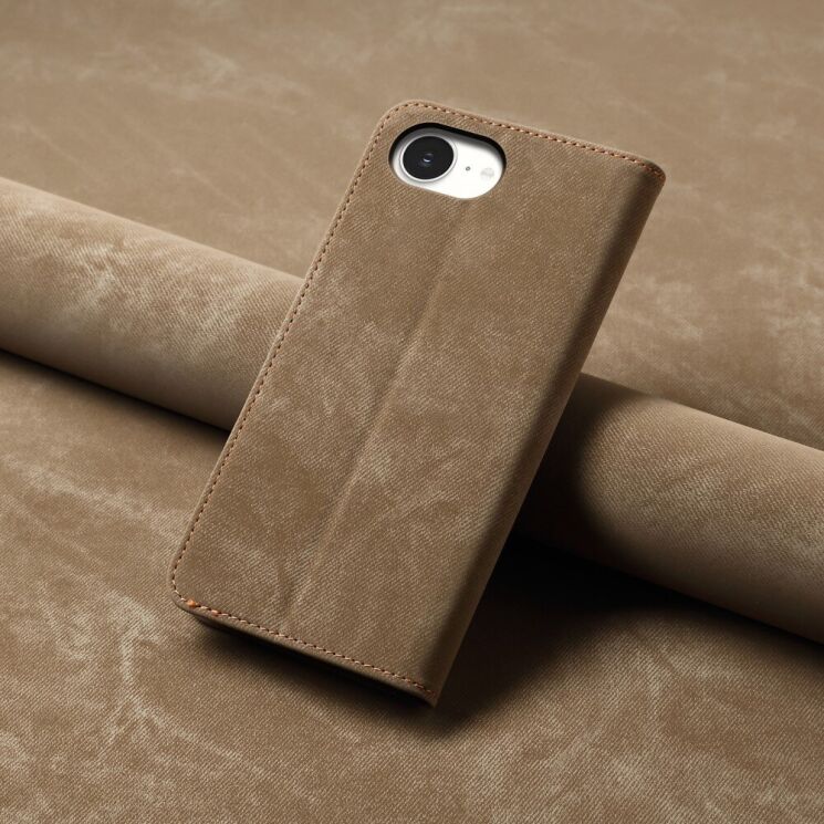 Чехол Deexe Jeans Style для Apple iPhone 16e - Khaki: фото 7 из 7