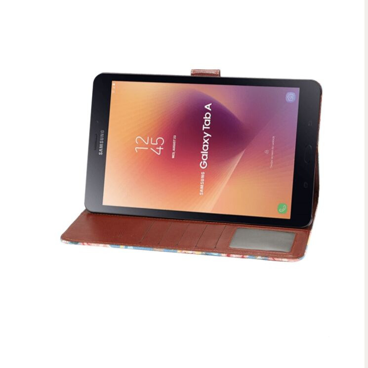 Чехол Deexe Peony Pattern для Samsung Galaxy Tab A 10.5 (T590/595) - Blue: фото 3 из 5