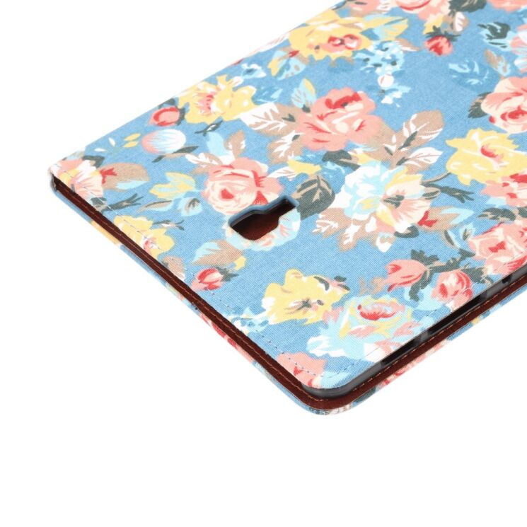 Чехол Deexe Peony Pattern для Samsung Galaxy Tab A 10.5 (T590/595) - Blue: фото 5 из 5