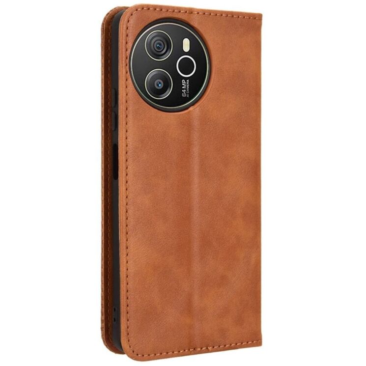Чохол Deexe Retro Style для Blackview Shark 8 / Oscal Tiger 12 - Brown: фото 6 з 7