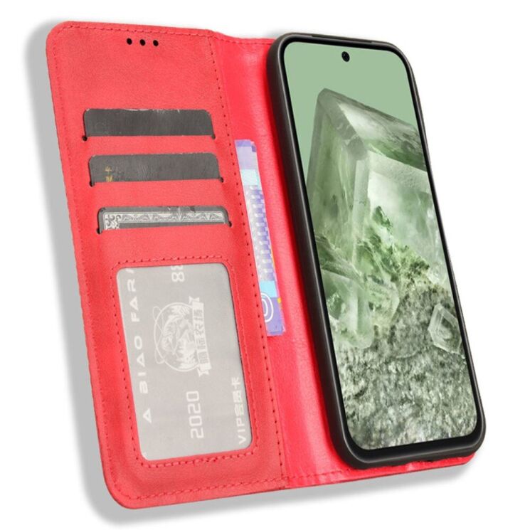 Чехол Deexe Retro Style для Google Pixel 8A - Red: фото 2 из 6