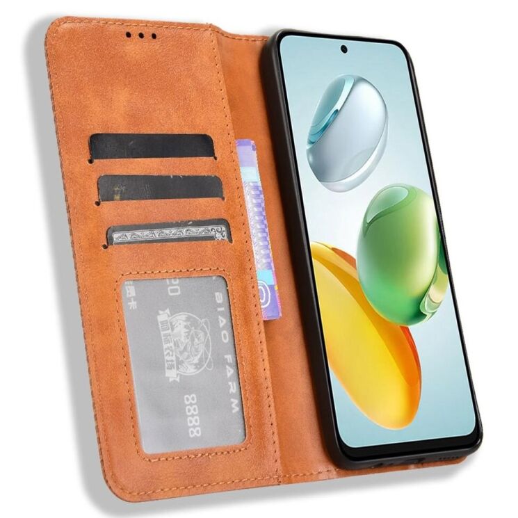 Чехол Deexe Retro Style для Honor 200 Smart - Brown: фото 2 из 7