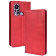 Чехол Deexe Retro Style для Infinix Hot 11s (X6812) - Red (302316R)