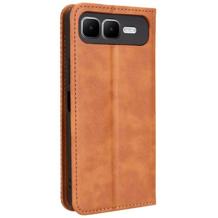 Чохол Deexe Retro Style для Infinix Smart 10 Plus - Brown: фото 6 з 20