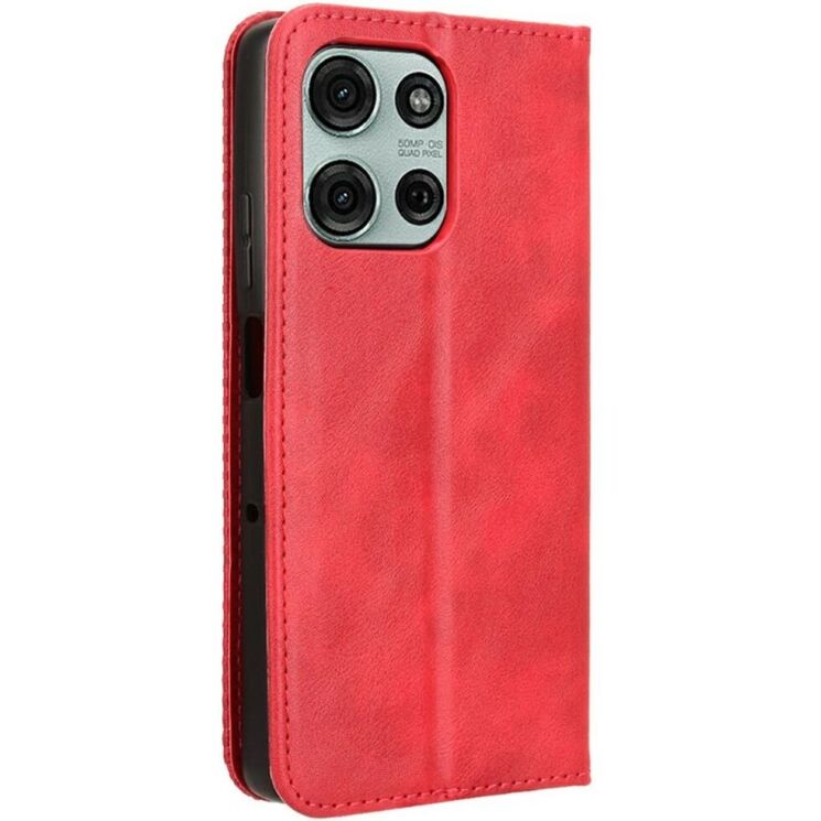 Чехол Deexe Retro Style для Motorola Moto G75 - Red: фото 6 из 8