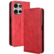 Чехол Deexe Retro Style для Motorola Moto G75 - Red (367805R)