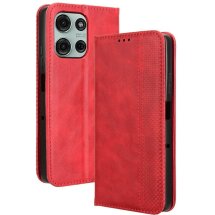 Чехол Deexe Retro Style для Motorola Moto G75 - Red: фото 1 из 8