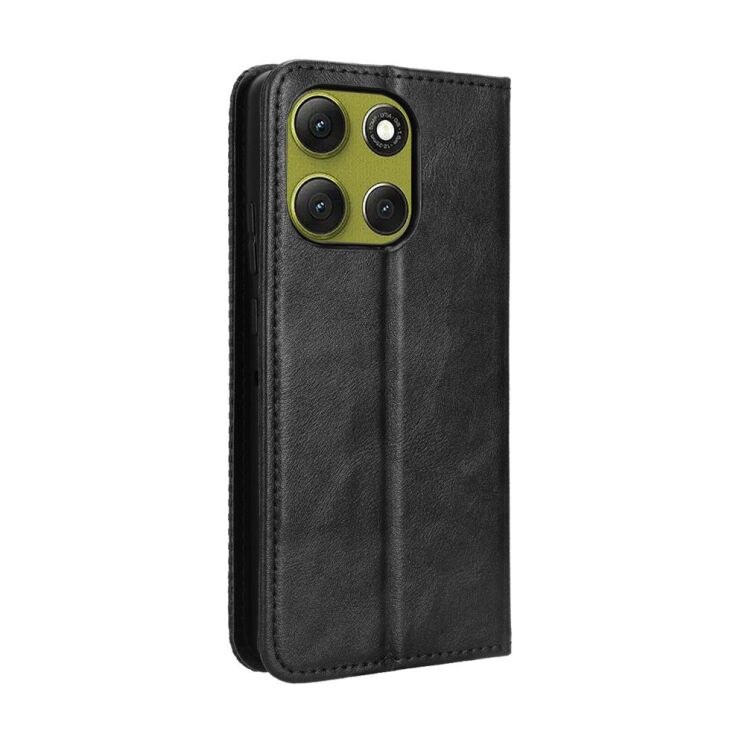 Чехол Deexe Retro Style для Motorola Moto G86 Power - Black: фото 8 из 15