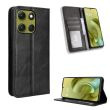Чехол Deexe Retro Style для Motorola Moto G86 Power - Black (385105B)