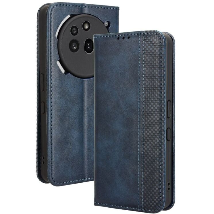 Чехол Deexe Retro Style для Nothing Phone (3a) Pro - Blue: фото 7 из 18