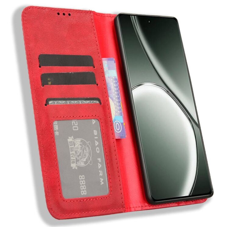 Чехол Deexe Retro Style для Realme GT Neo 6 SE / GT 6T - Red: фото 2 из 7