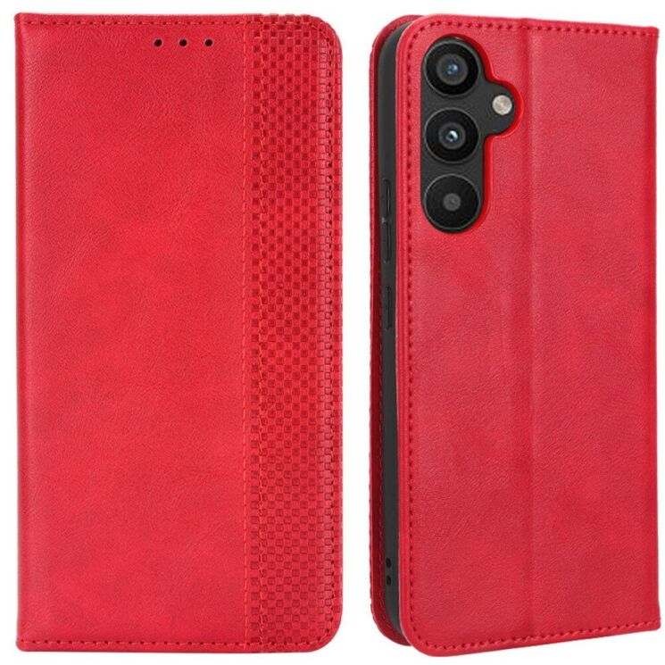 Чехол Deexe Retro Style для Samsung Galaxy A34 (A346) - Red: фото 1 из 8