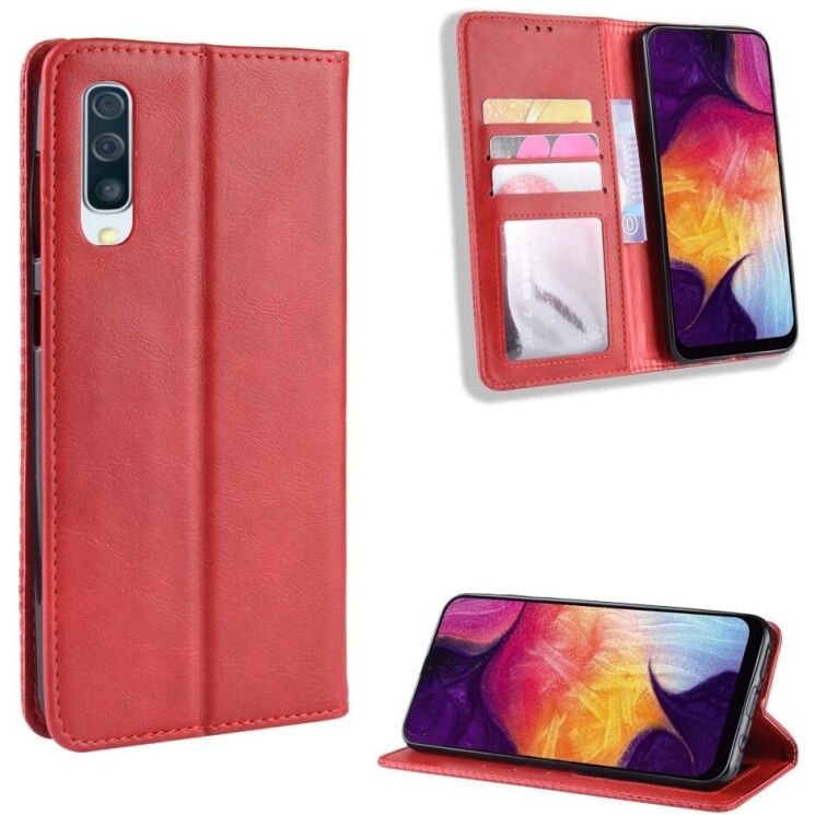 Чехол Deexe Retro Style для Samsung Galaxy A50 (A505) / A30s (A307) / A50s - Red: фото 1 из 12
