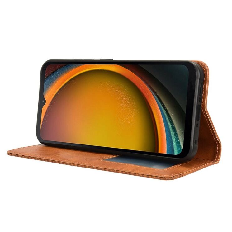 Чехол Deexe Retro Style для Samsung Galaxy Xcover 7 (G556) - Brown: фото 3 из 7