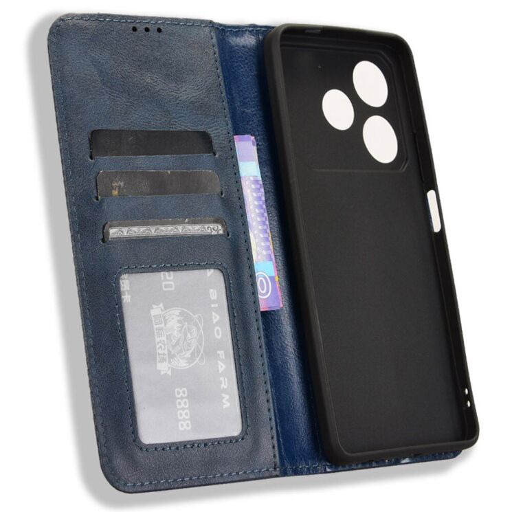 Чохол Deexe Retro Style для TECNO Pova 6 Neo - Blue: фото 4 з 7