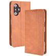 Чехол Deexe Retro Style для Xiaomi Redmi K40 Gaming / Poco F3 GT - Brown (280308Z)