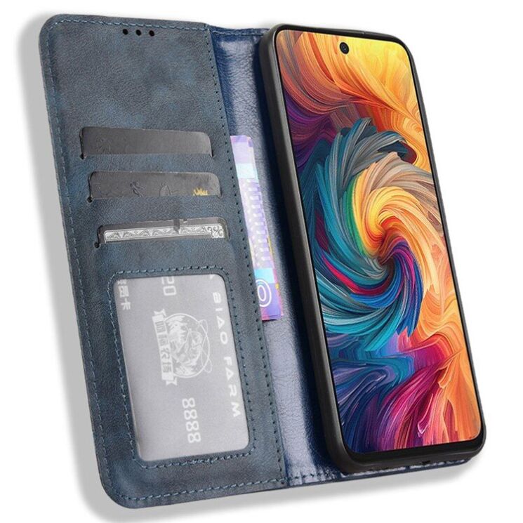 Чехол Deexe Retro Style для ZTE Nubia V70 - Blue: фото 2 из 7