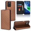 Чехол Deexe Rhombus Book для Infinix Note 10 Pro (X695C) - Brown (299411Z)