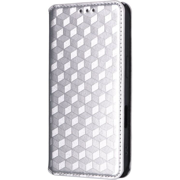 Чохол Deexe Rhombus Book для iPhone 18 Pro Max / 17 Pro Max - Silver: фото 7 з 10