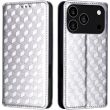 Чохол Deexe Rhombus Book для iPhone 18 Pro Max / 17 Pro Max - Silver (423824S)
