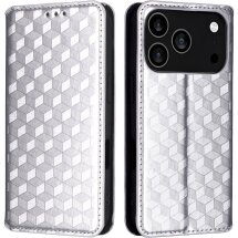 Чохол Deexe Rhombus Book для iPhone 18 Pro Max / 17 Pro Max - Silver: фото 1 з 10