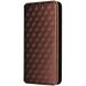 Чохол Deexe Rhombus Book для OnePlus 15T - Brown (410412Z). Фото 6 з 7
