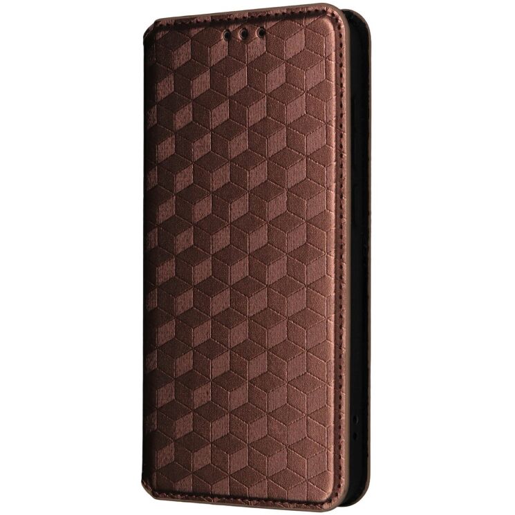 Чохол Deexe Rhombus Book для OnePlus 15T - Brown: фото 6 з 7