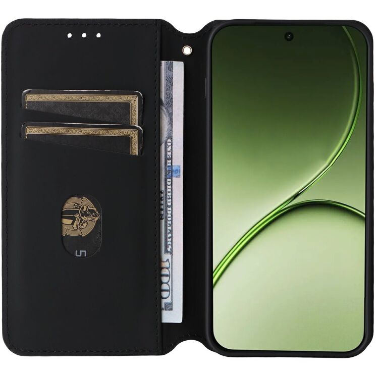 Чохол Deexe Rhombus Book для OnePlus 15T - Brown: фото 2 з 7