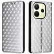 Чохол Deexe Rhombus Book для Xiaomi Redmi Note 14 4G - Silver (373445S)