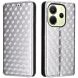 Чохол Deexe Rhombus Book для Xiaomi Redmi Note 14 4G - Silver (373445S). Фото 1 з 6