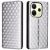 Чехол Deexe Rhombus Book для Xiaomi Redmi Note 14 4G - Silver: фото 1 из 6