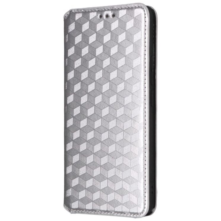 Чохол Deexe Rhombus Book для Xiaomi Redmi Note 14 4G - Silver: фото 5 з 6