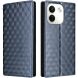 Чехол Deexe Rhombus Book для Xiaomi Redmi Note 17 Pro Max - Blue (430504L). Фото 1 из 7