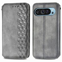 Чохол Deexe Rhombus Wallet для Google Pixel 11 / 11 Pro - Grey: фото 1 з 10