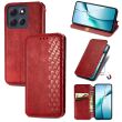 Чехол Deexe Rhombus Wallet для Motorola Edge 70 Fusion - Red (409504R)