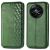Чехол Deexe Rhombus Wallet для Realme 12 5G - Green: фото 1 из 6