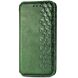 Чехол Deexe Rhombus Wallet для Realme 12 5G - Green (355911G). Фото 4 из 6