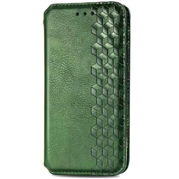 Чехол Deexe Rhombus Wallet для Realme 12 5G - Green: фото 4 из 6