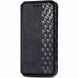 Чехол Deexe Rhombus Wallet для TECNO Spark 20C - Black (345615B). Фото 4 из 6