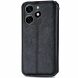 Чехол Deexe Rhombus Wallet для TECNO Spark 20C - Black (345615B). Фото 5 из 6