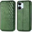Чехол Deexe Rhombus Wallet для Xiaomi Poco X8 Pro Max - Green (408934G)