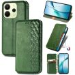 Чехол Deexe Rhombus Wallet для Xiaomi Redmi Note 14 4G - Green (373456G)