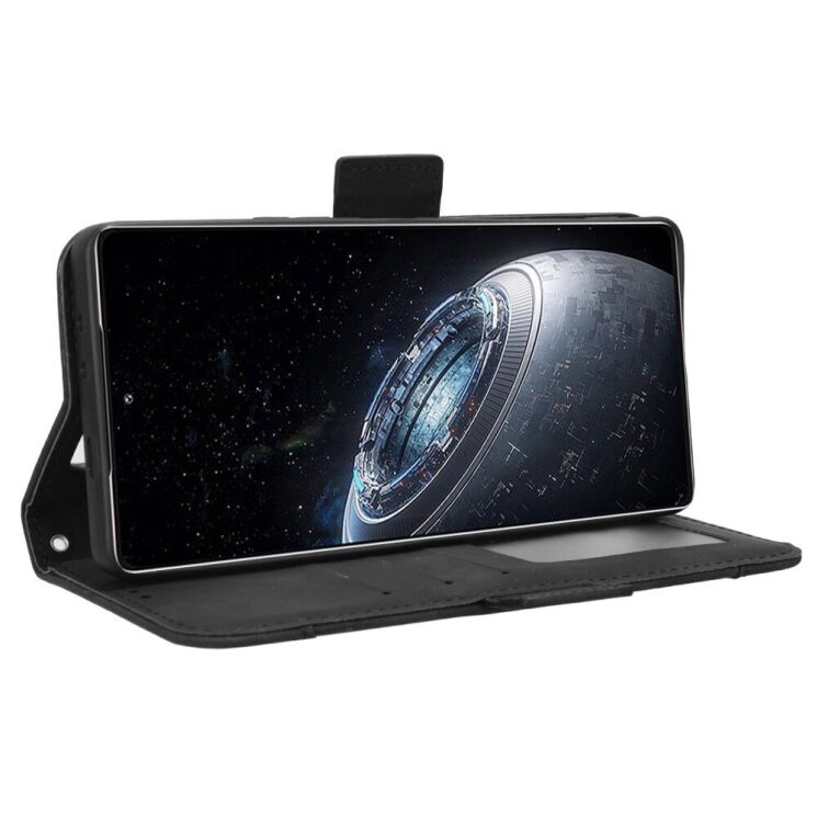 Чехол Deexe Wallet Stand для Infinix GT 20 Pro - Black: фото 3 из 8