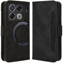 Чехол Deexe Wallet Stand для Infinix GT 20 Pro - Black: фото 1 из 8