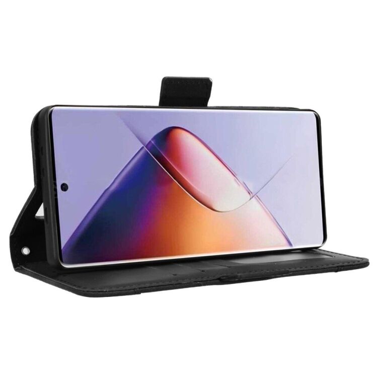 Чехол Deexe Wallet Stand для Infinix Note 40 Pro - Black: фото 3 из 8