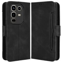 Чехол Deexe Wallet Stand для Infinix Note 50 / Note 50 Pro - Black: фото 1 из 7