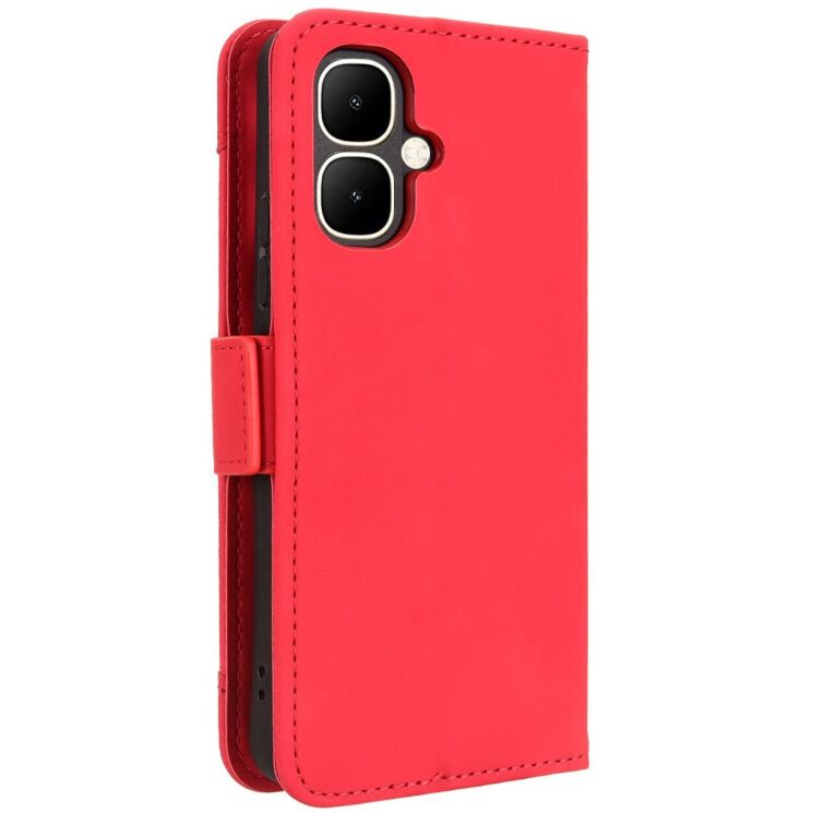 Чохол Deexe Wallet Stand для Infinix Smart 10 - Red: фото 6 з 13