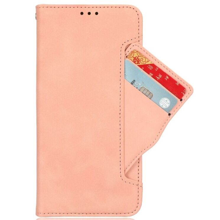 Чехол Deexe Wallet Stand для Realme 13 Plus - Pink: фото 2 из 7