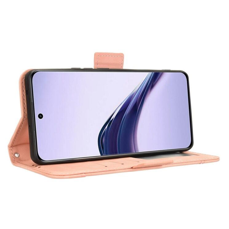 Чехол Deexe Wallet Stand для Realme 13 Plus - Pink: фото 5 из 7